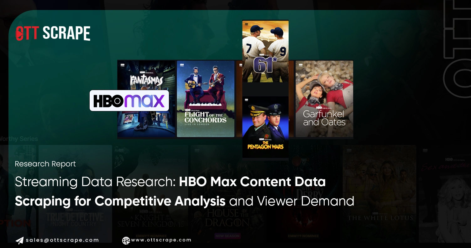 Streaming Data Research: HBO Max Content Data Scraping for Competitive Analysis and Viewer Demand